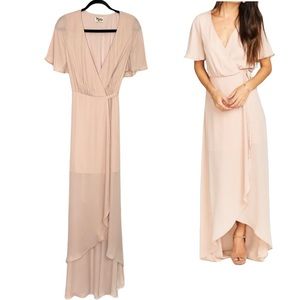 Show Me Your MuMu Sophia Wrap High-Low Dress